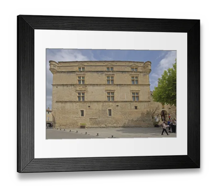 Framed Print : Chateau, castle, castle with historic town fortifications