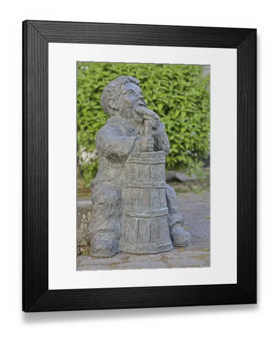 Framed Print : Sculpture Butterwoman by Georg Gehring