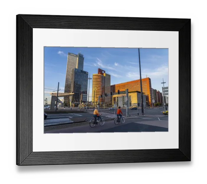 Framed Print : Office tower blocks on Wilhelminaplein
