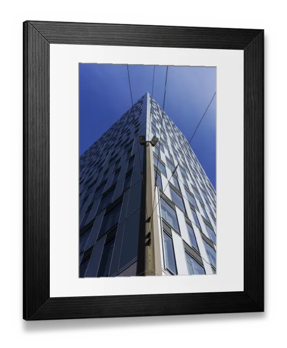 Framed Print : Mercedes Benz Bank Berlin tower block Framed Print : Mercedes Benz Bank Berlin tower block