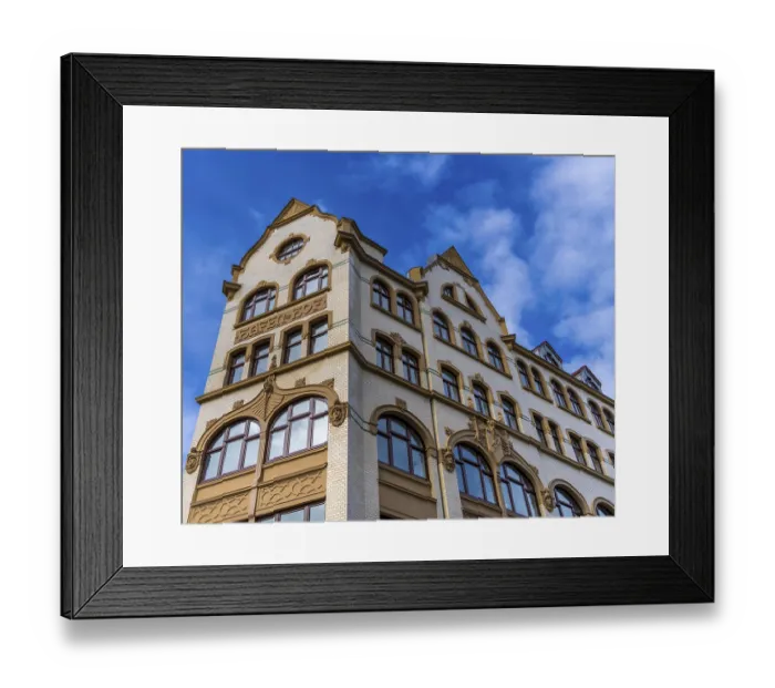 Framed Print : Historic architecture in Hamburg city centre