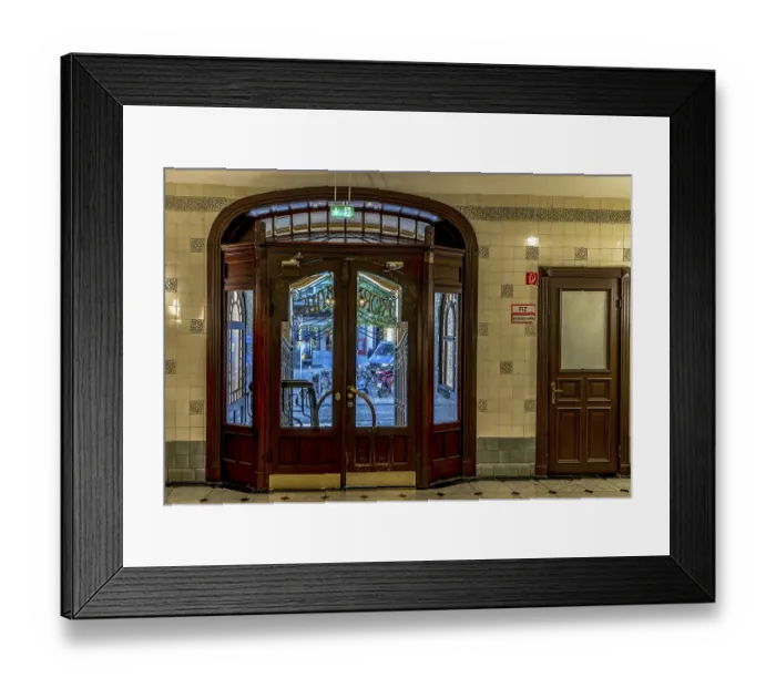 Framed Print : Interior view of Koerner Haus, Hamburg