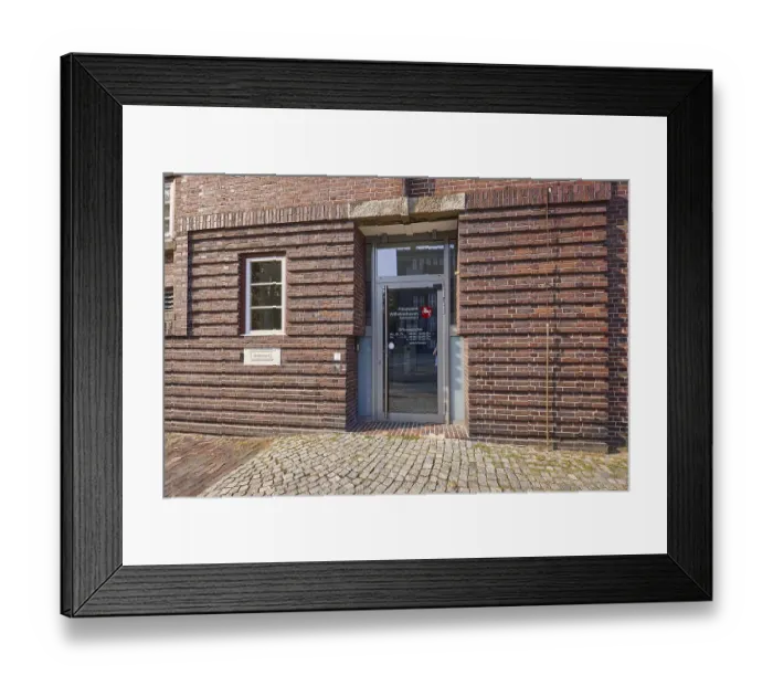Framed Print : Wilhelmshaven tax office, entrance area Framed Print : Wilhelmshaven tax office, entrance area