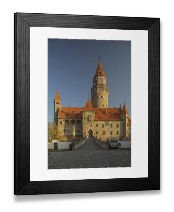Framed Print : Bouzov Castle is an early 14th-century fortress first mentioned in 1317