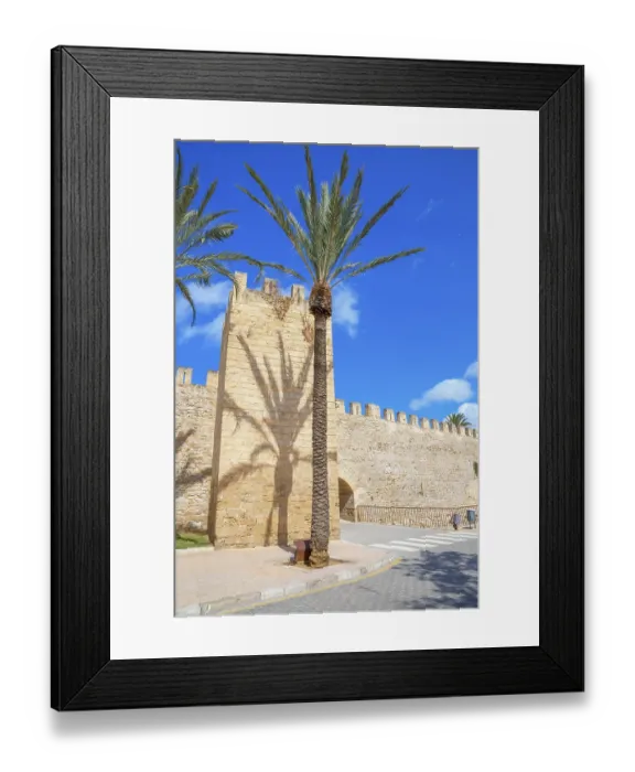 Framed Print : Medieval Town Walls, Alcudia, Mallorca