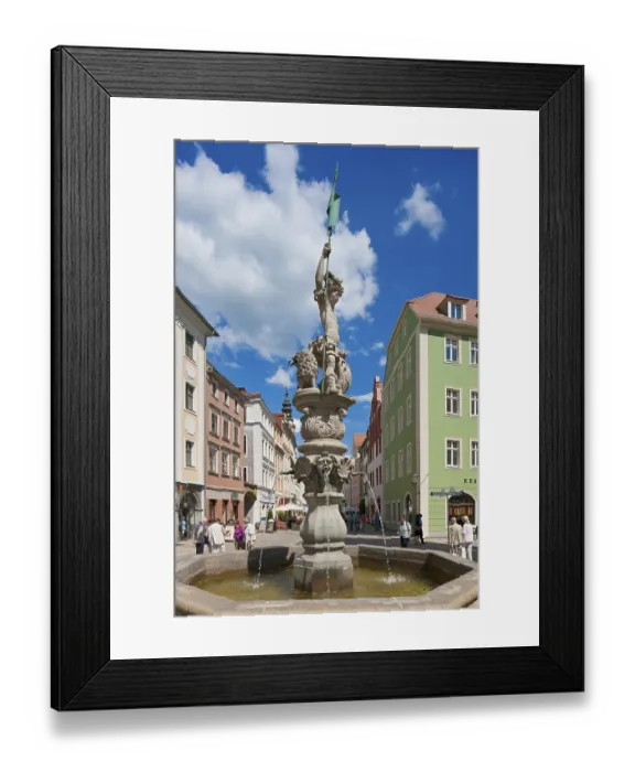 Framed Print : Goerlitz Georgsbrunnen at the Obermarkt Framed Print : Goerlitz Georgsbrunnen at the Obermarkt