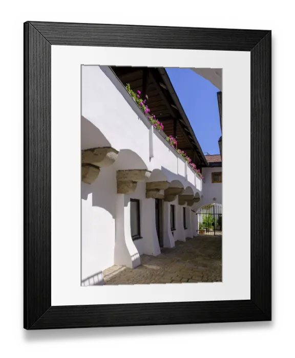 Framed Print : Gothic arcades in the old town centre Framed Print : Gothic arcades in the old town centre