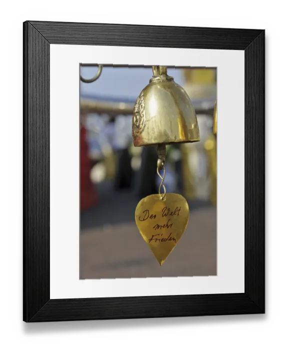 Framed Print : Wishing bell, Golden Mount, Bangkok