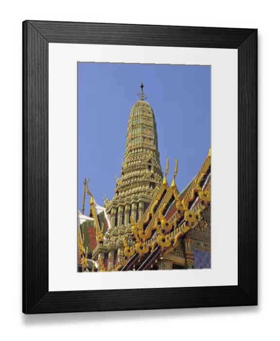 Framed Print : Prasat Phra Thep Bidon (royal pantheon) with Chofah (Sky Tassel) Framed Print : Prasat Phra Thep Bidon (royal pantheon) with Chofah (Sky Tassel)