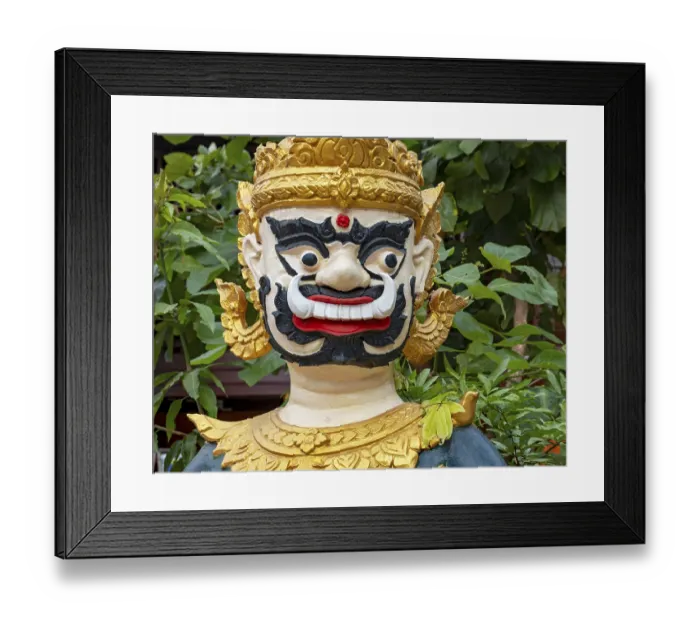 Framed Print : Guardian deity, Wat Si Muang, Vientiane Framed Print : Guardian deity, Wat Si Muang, Vientiane