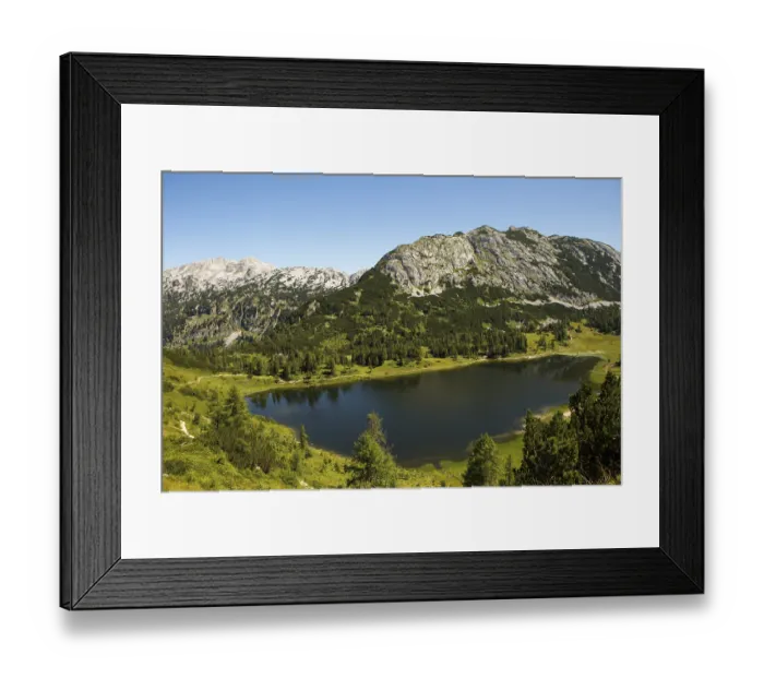 Framed Print : Totes Gebirge, Grosssee, Tauplitzalm