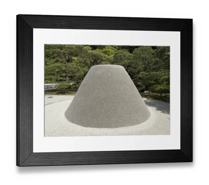 Framed Print : Kogetsudai sand pile at Ginkaku-ji
