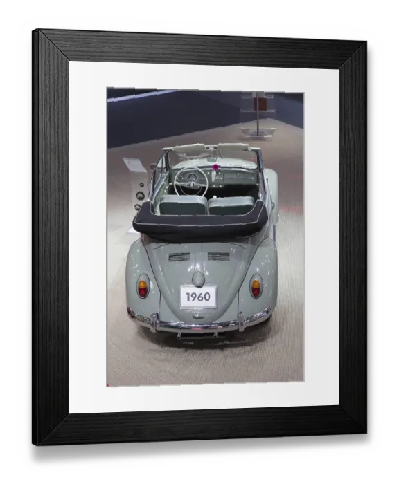 Framed Print : A Volkswagen Beetle convertible Framed Print : A Volkswagen Beetle convertible