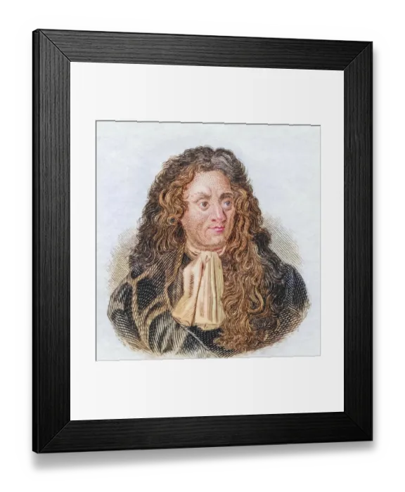 Framed Print : Jean de La Fontaine, (born 8 July 1621)