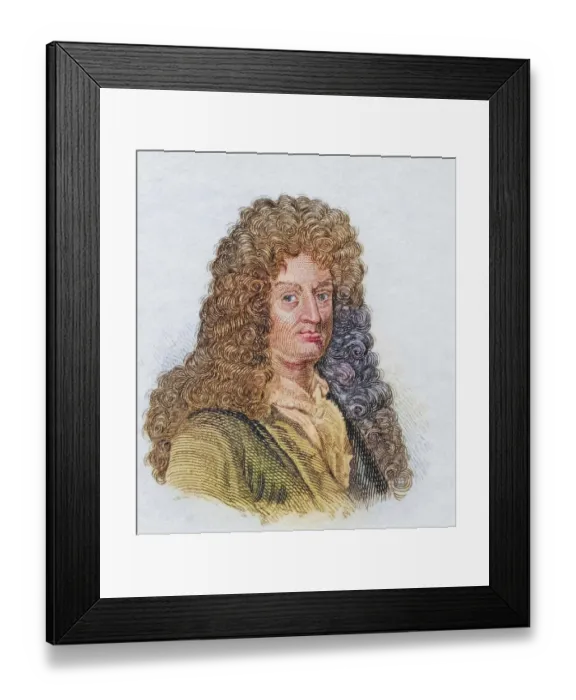 Framed Print : Jean Baptiste Racine, (born 22 December 1639 in La Ferte-Milon)