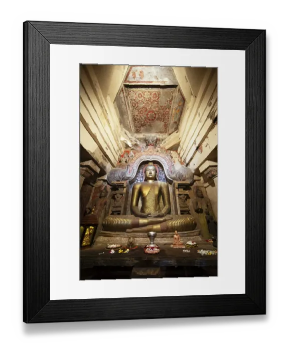 Framed Print : Seated Buddha in the Gadaladeniya Temple Framed Print : Seated Buddha in the Gadaladeniya Temple