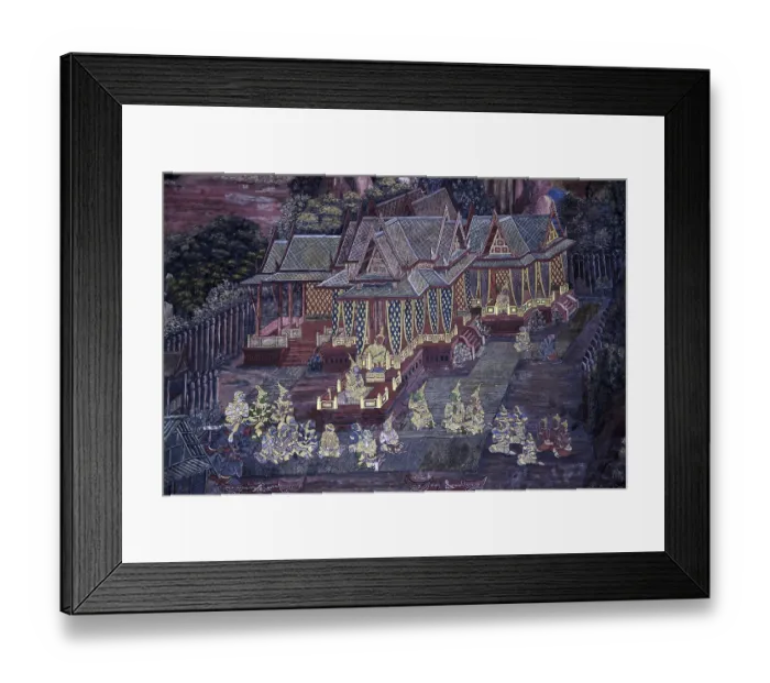 Framed Print : Mural painting in Wat Phra Kaew Framed Print : Mural painting in Wat Phra Kaew