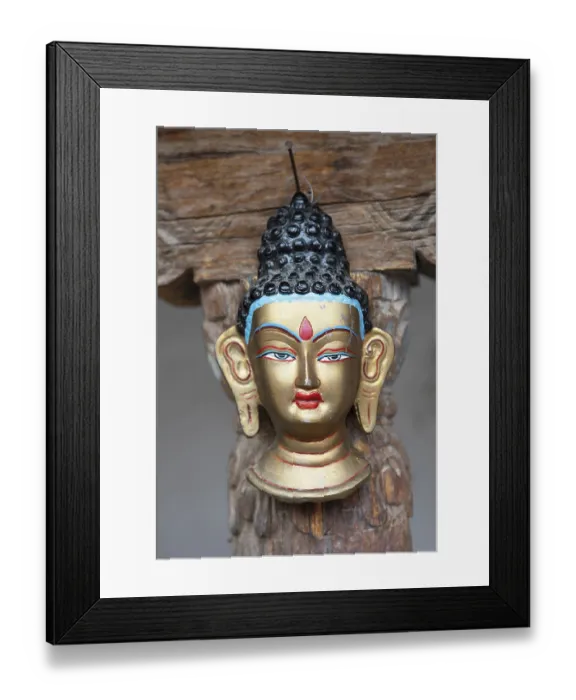 Framed Print : Miniature Buddha Head, Shey Palace