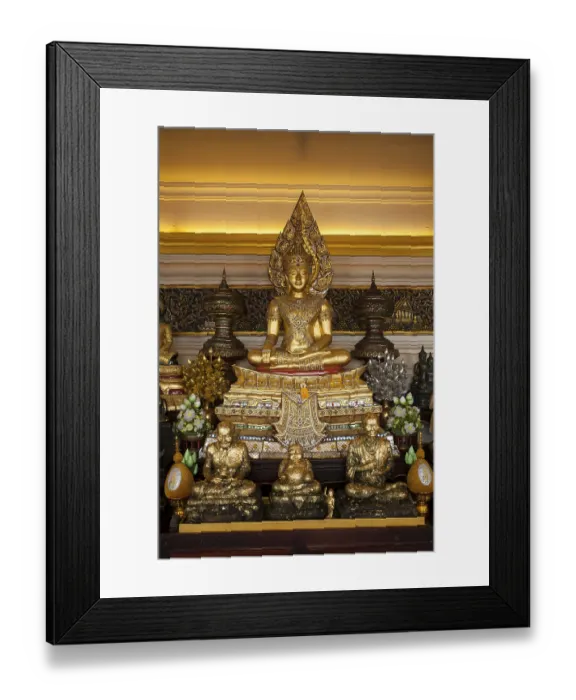 Framed Print : Buddha at Wat Saket Ratcha Wora Maha Wihan