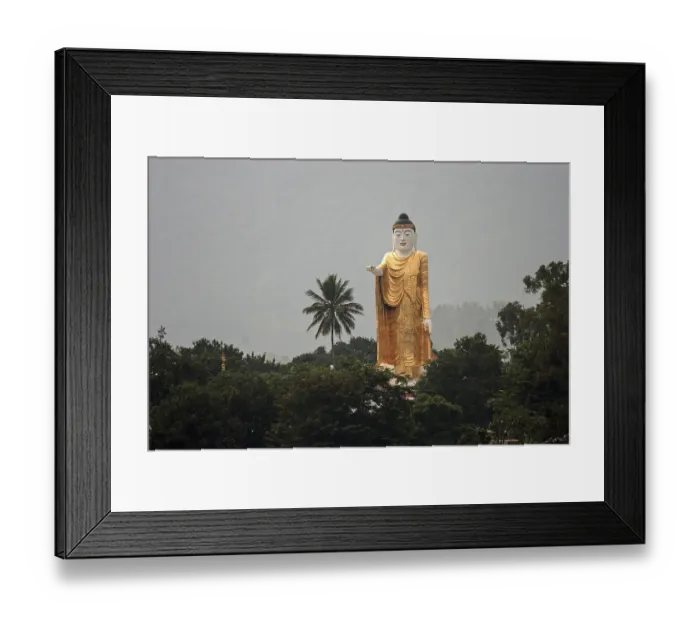 Framed Print : Big Buddha Statue, Kyaing Tong