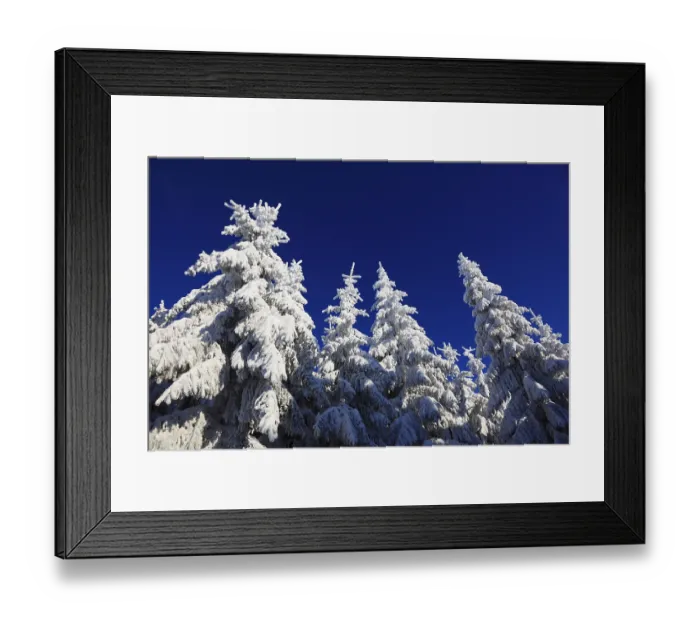 Framed Print : Winter landscape in the Fichtelgebirge