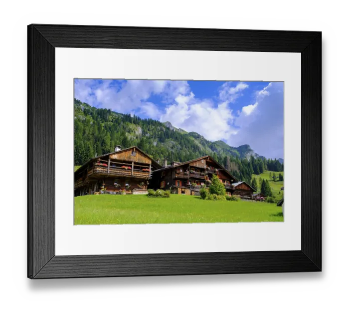 Framed Print : Sappada, Plodn, Carnic Alps, Julian Friuli