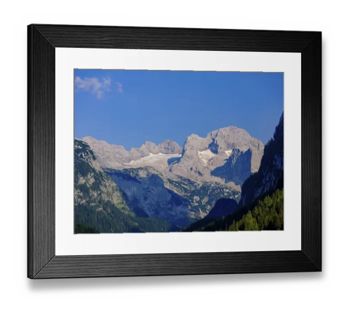 Framed Print : Dachstein massif with the Gosau glacier