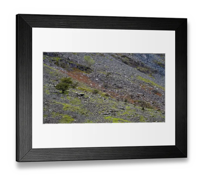 Framed Print : Mountain slopes at Honister Pass