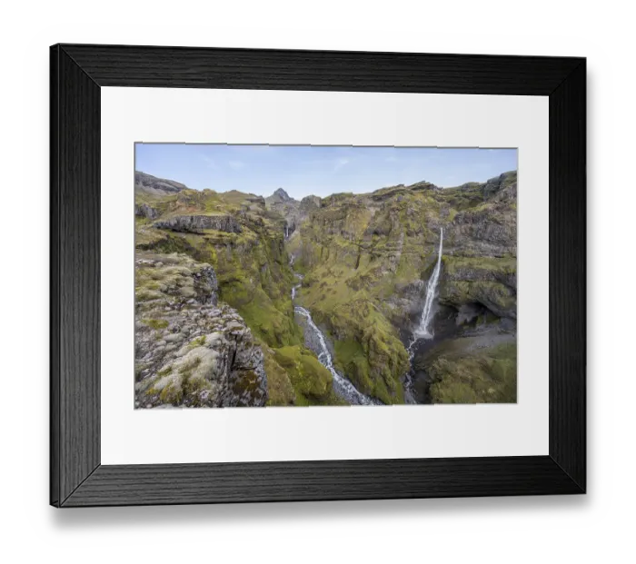 Framed Print : Mountain landscape with canyon Framed Print : Mountain landscape with canyon