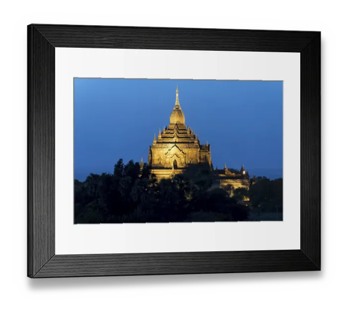 Framed Print : Htilominlo Temple at dusk, Bagan, Myanmar, Asia Framed Print : Htilominlo Temple at dusk, Bagan, Myanmar, Asia