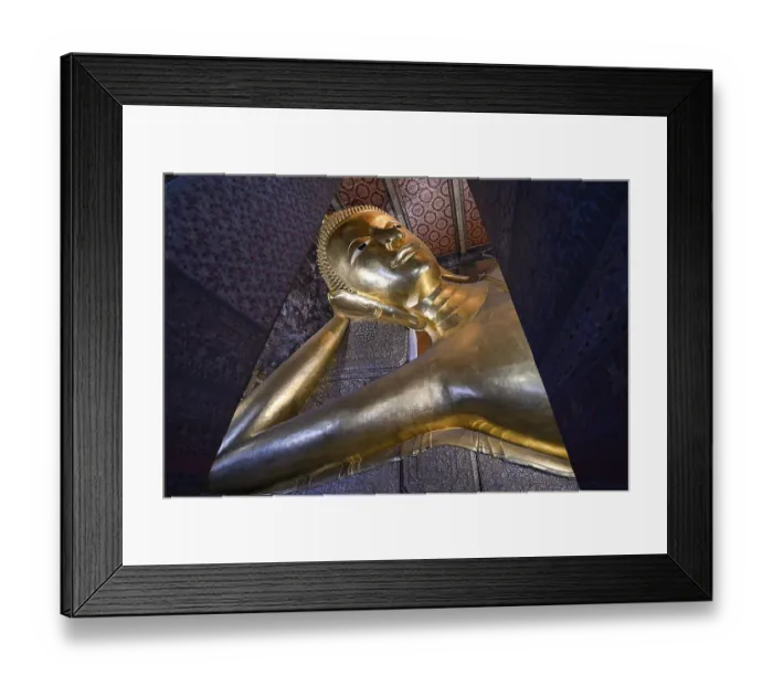 Framed Print : Reclining Buddha in Wat Pho, Temple of the Reclining Buddha