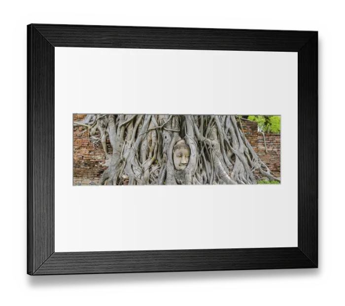 Framed Print : Sandstone head of a Buddha statue Framed Print : Sandstone head of a Buddha statue