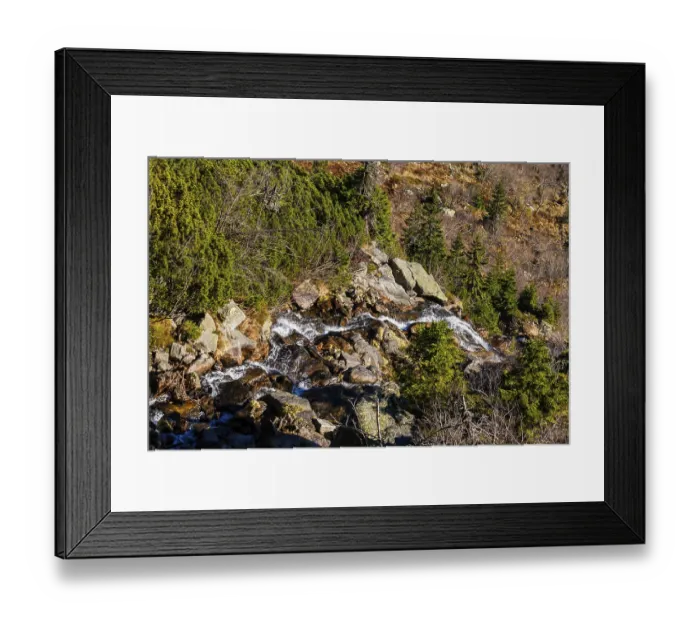 Framed Print : PanDavsky vodopad (Pantsche Falls)