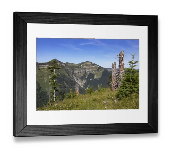 Framed Print : View from the summit of Wieslerhorn to Pitscherberg and Osterhorn