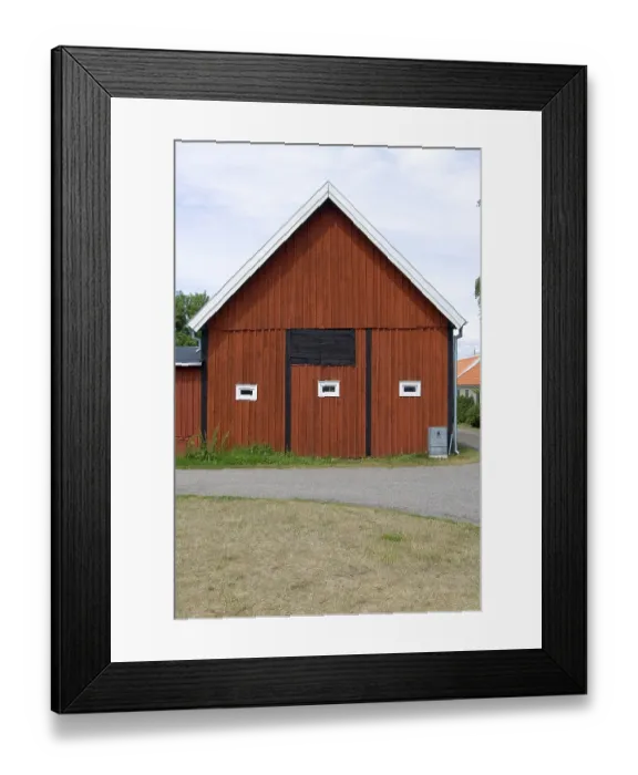 Framed Print : Wooden house in the small place