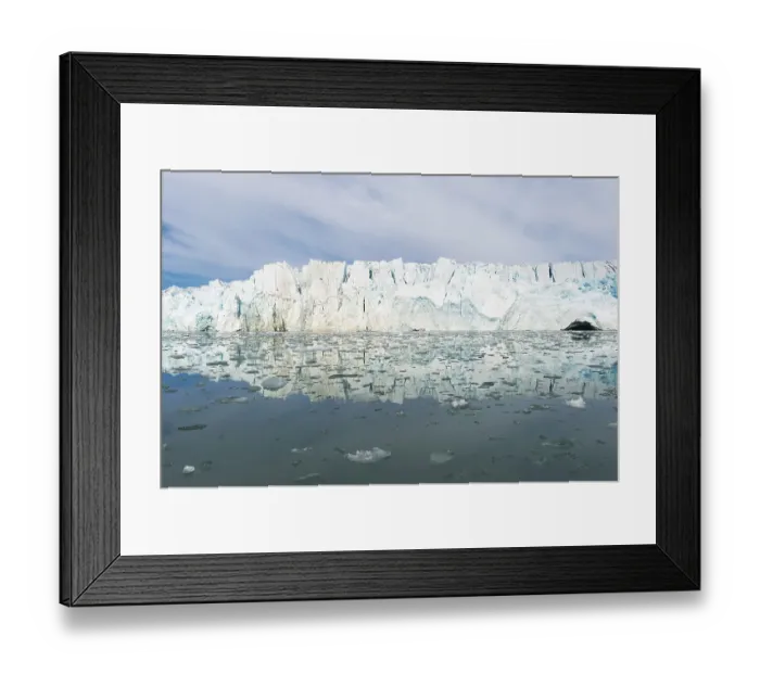 Framed Print : Lilliehook glacier with glacier snout