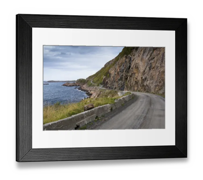 Framed Print : Coastal road on Langoya, Vesteralen Framed Print : Coastal road on Langoya, Vesteralen