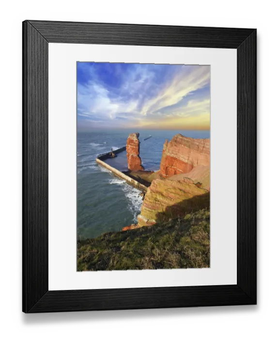 Framed Print : The island of Heligoland with the Lange Anna