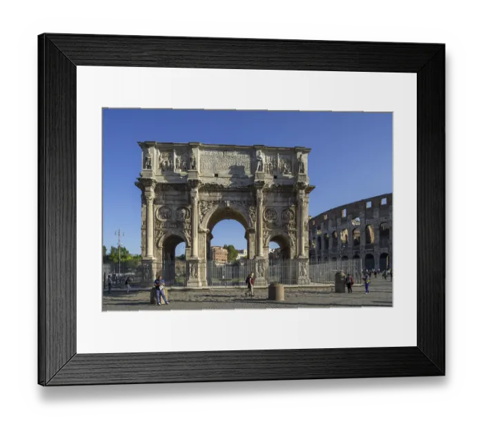 Framed Print : Arch of Constantine and Colosseum Framed Print : Arch of Constantine and Colosseum