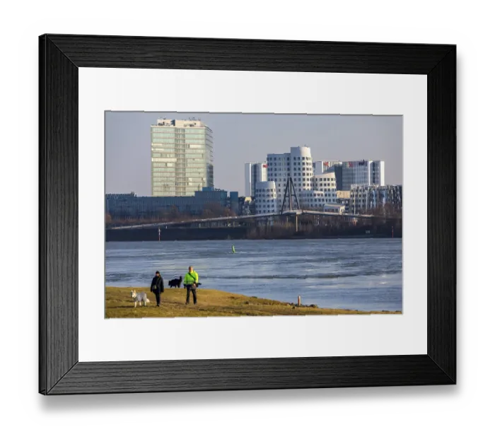 Framed Print : Duesseldorf, the Gehry buildings Framed Print : Duesseldorf, the Gehry buildings