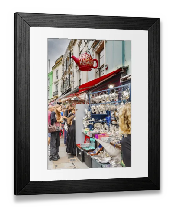 Framed Print : Portobello Road Market, Camden Town