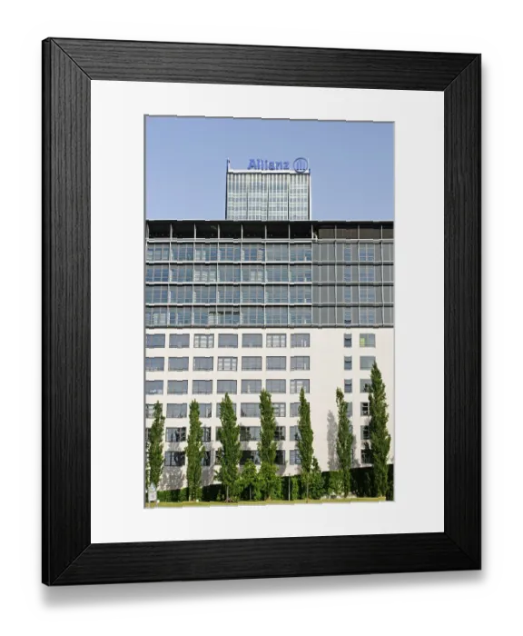 Framed Print : Allianz-Versicherung insurance company's Treptowers building Framed Print : Allianz-Versicherung insurance company's Treptowers building