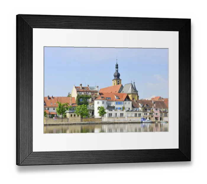 Framed Print : Townscape, River Main, Kitzingen Framed Print : Townscape, River Main, Kitzingen