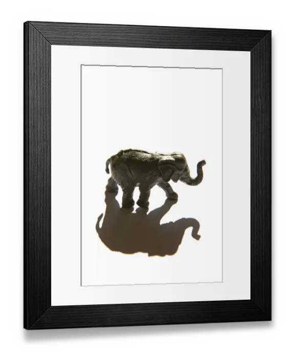 Framed Print : Elephant figure