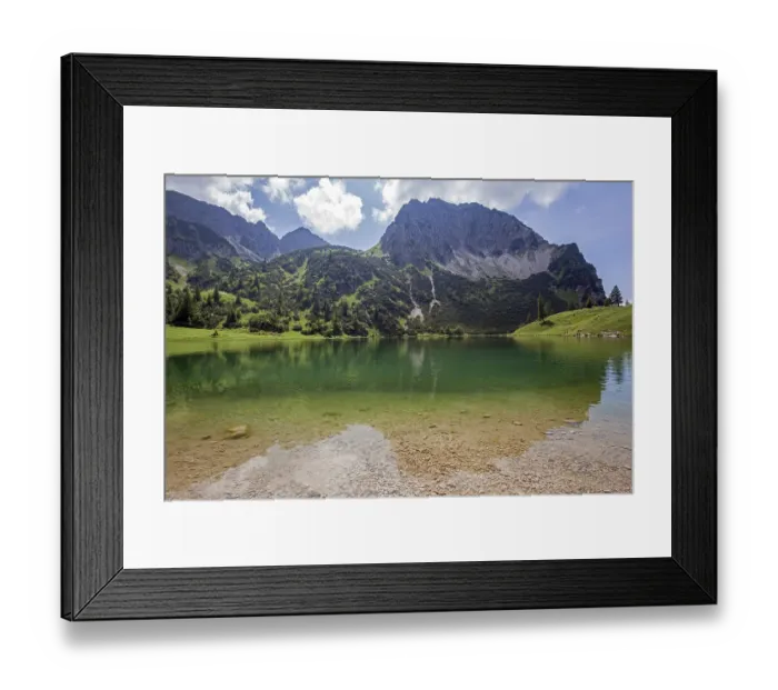 Framed Print : Lower Gaissalpsee, behind Rubihorn