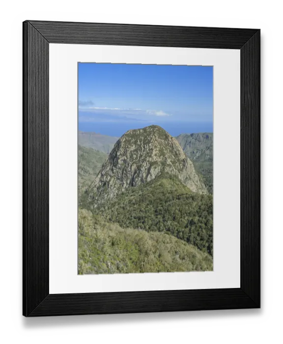 Framed Print : Rock tower, cooled volcanic vent