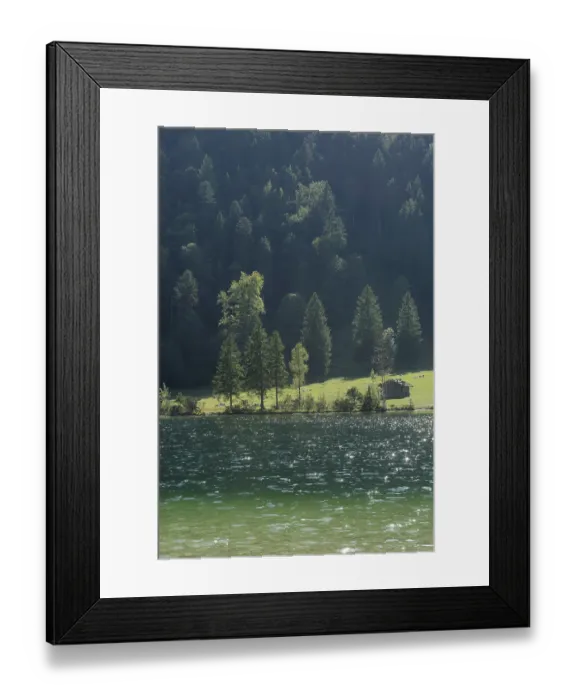 Framed Print : Ferchensee near Mittenwald, bathing Framed Print : Ferchensee near Mittenwald, bathing