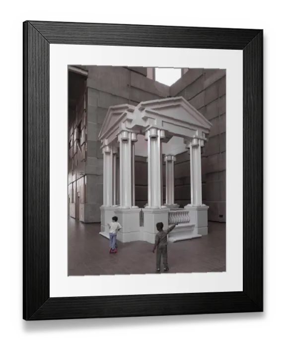 Framed Print : Palacio de Abraxas 1982 by Ricardo Bofill, Temple