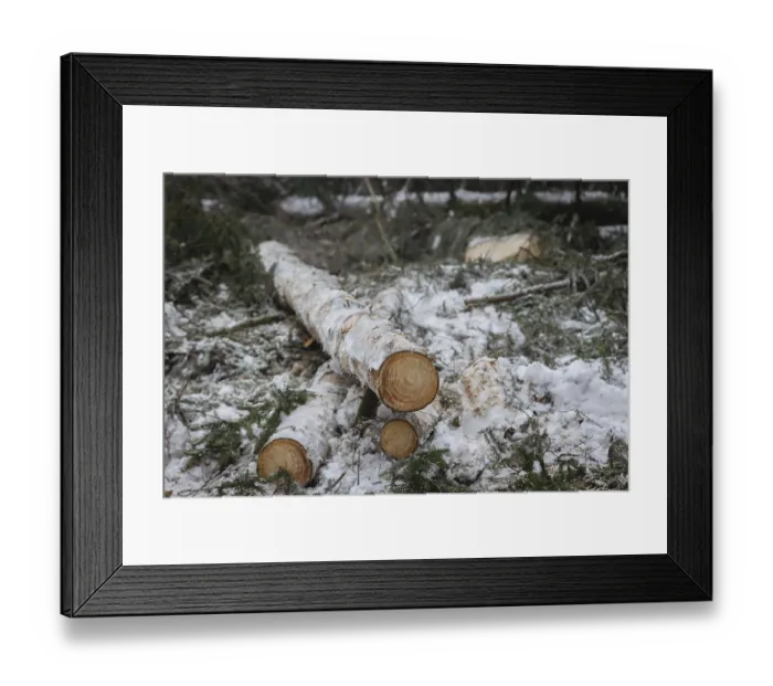 Framed Print : Winter in the Ore Mountains