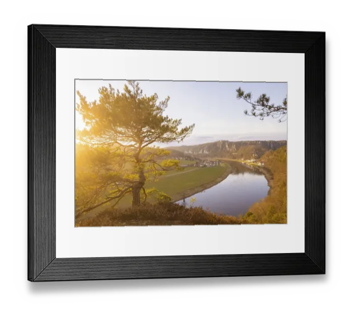 Framed Print : The Leopoldsnase viewpoint is a vantage point near Rathen